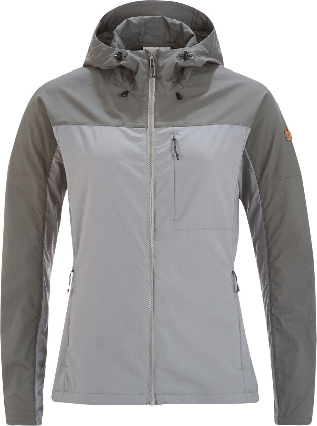 ABISKO MIDSUMMER JACKET W SHARK GREY-SUPER GREY