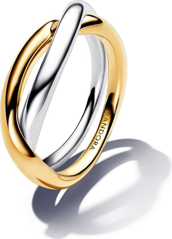 Essence, Ring i 925 sølv med flettet bånd, str 52