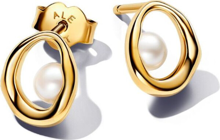 Essence, Øredobber i 925 forgylt sølv og ferskvannskulturperler