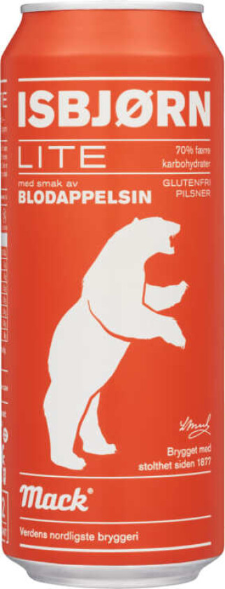 Mack Isbjørn Lite Blodappelsin 0,5l boks