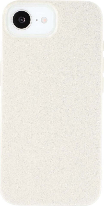 IPhone 16e Fleksibelt Plast Deksel med Glitter - Hvit