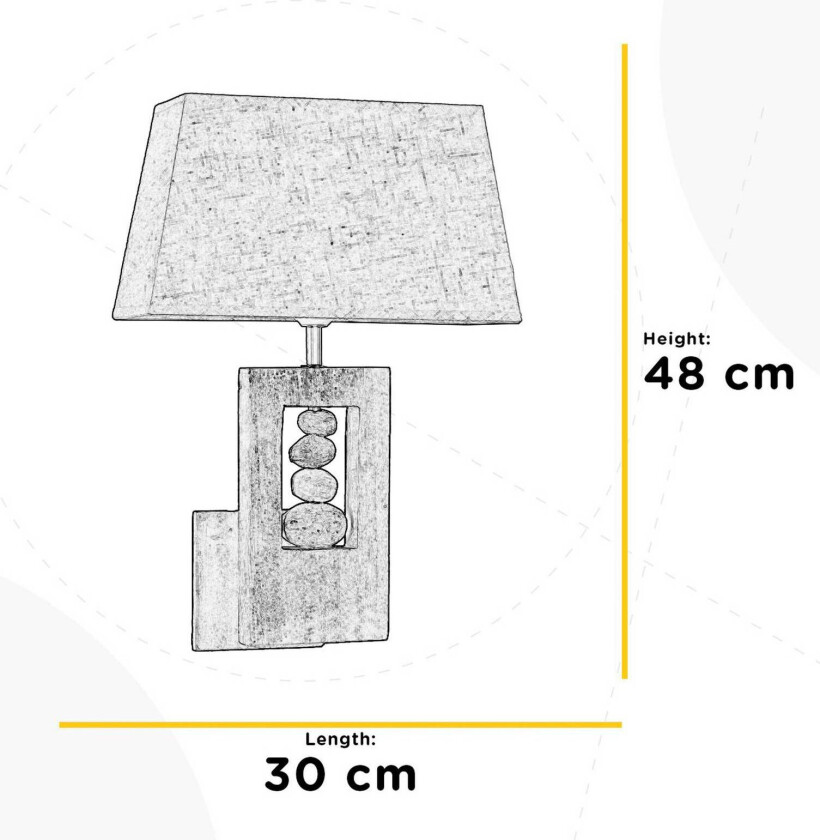 Miriel vegglampe, tekstil, tre, E27, 30 x 48 cm