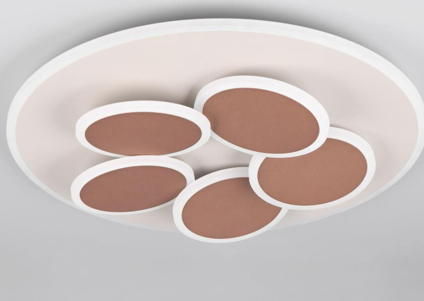 Mandala taklampe - Grå/brun