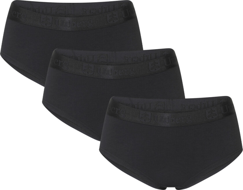 Women's Bamboo Hipsters 3-Pack Black Beauty