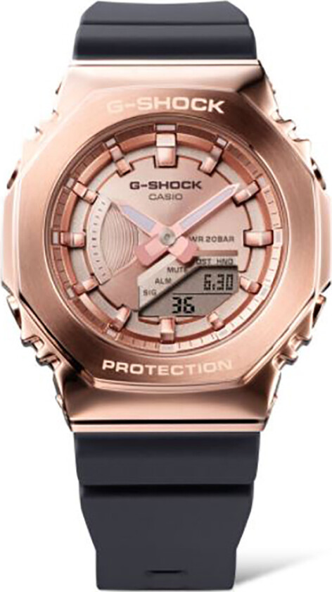 G-Shock GM-S2100PG-1A4ER - Anadigi - Rosegull - Unisex - Resin - Mineral