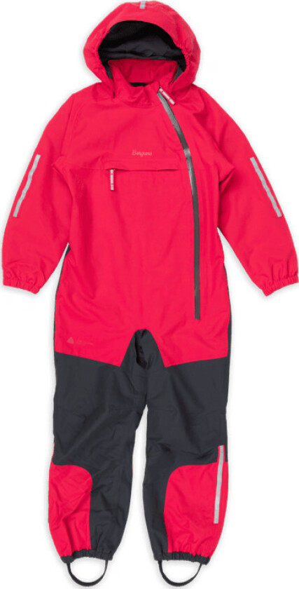 Bergans Kid's Lilletind Coverall Alpine Rose/dark Shadow Grey