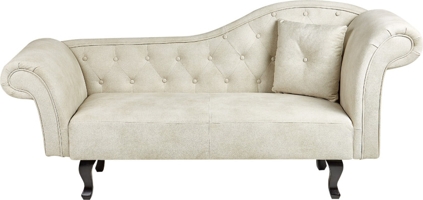 Lattes Sjeselong 192 cm Høyre - Beige