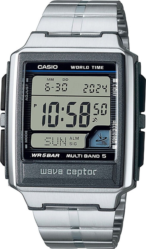 Wave Ceptor WV-59RD-1AEF - Digital - Sølv - Unisex - Rustfritt stål - ledd m/pin - Akryl