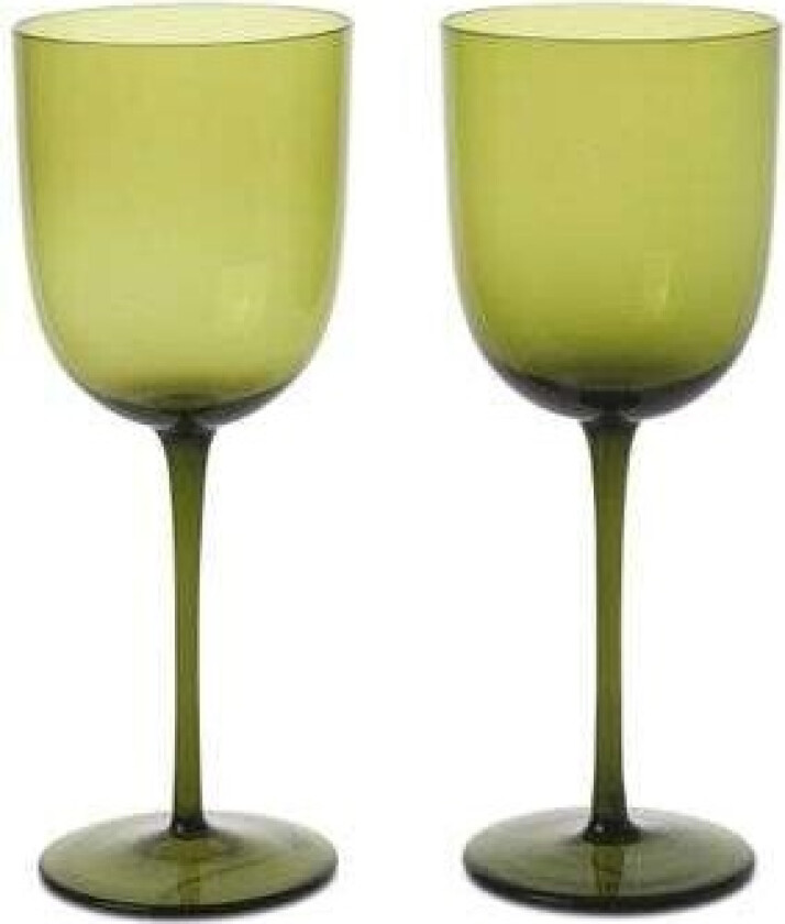 Host hvitvinsglass 30 cl 2-pakning Moss Green