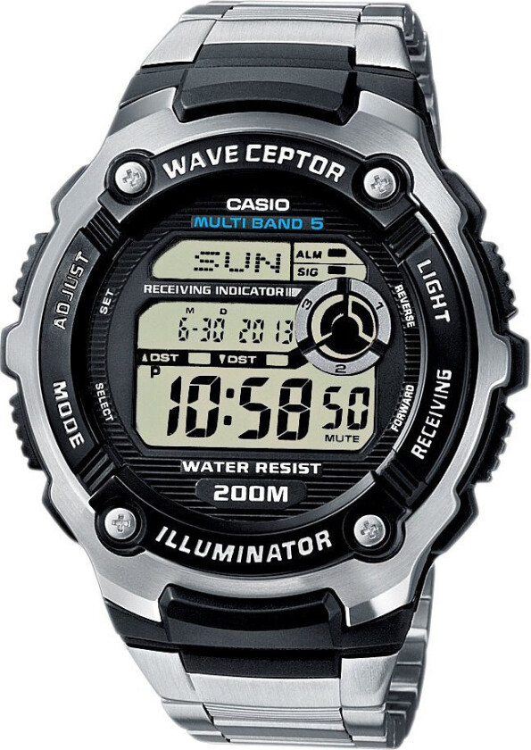 Wave Ceptor WV-200RD-1AEF - Digital - Sort - Herreklokker - Resinledd - Mineral