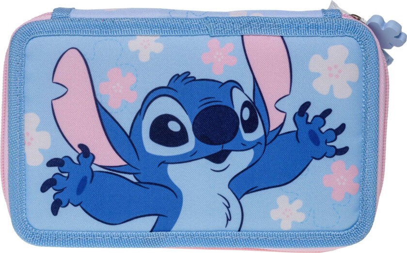 Disney Lilo and Stitch Dobbeltpennal, Lyseblå - Pennal - Nylon
