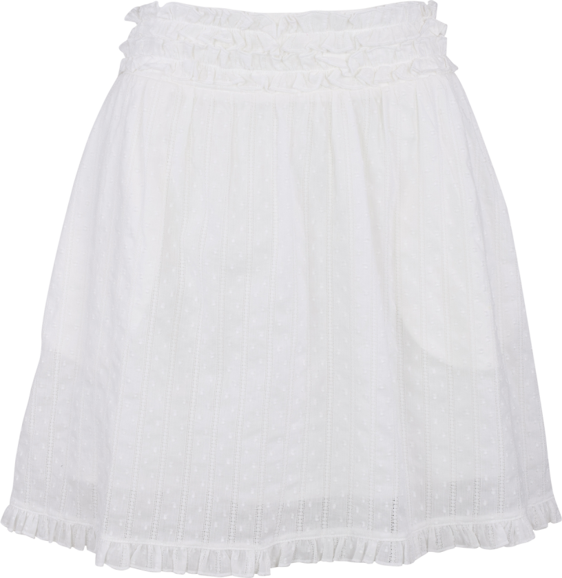 Ailin Skirt White XS Skirt with ruffles