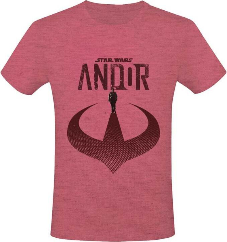 Disney T-skjorte - Andor 2 - Incognito - S til XXL - Herrer - rødmelert