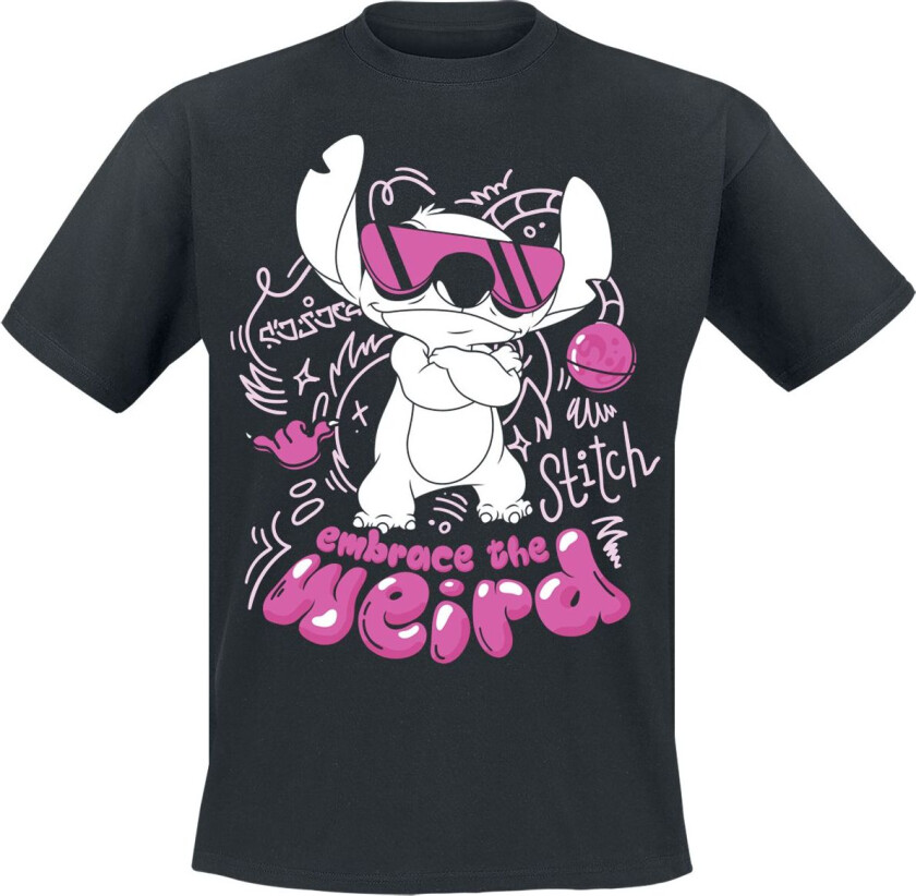 Disney T-skjorte - Embrace The Weird - S til XXL - Herrer - svart