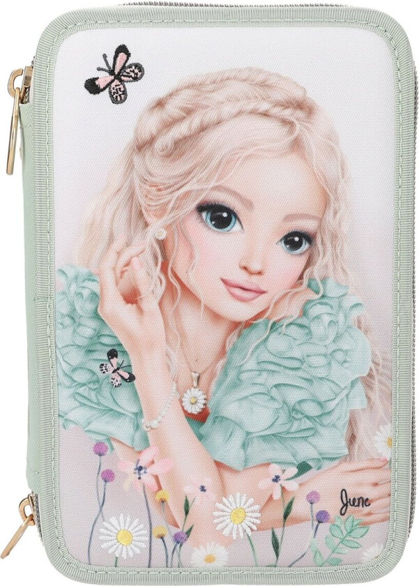 TOPModel Trippel Pennal SUMMER FEELING - Lysegrønn