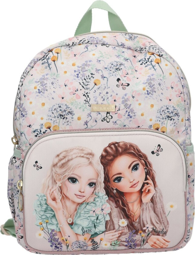 TOPModel Ryggsekk SUMMER FEELING - Pink and Sage Green - Small