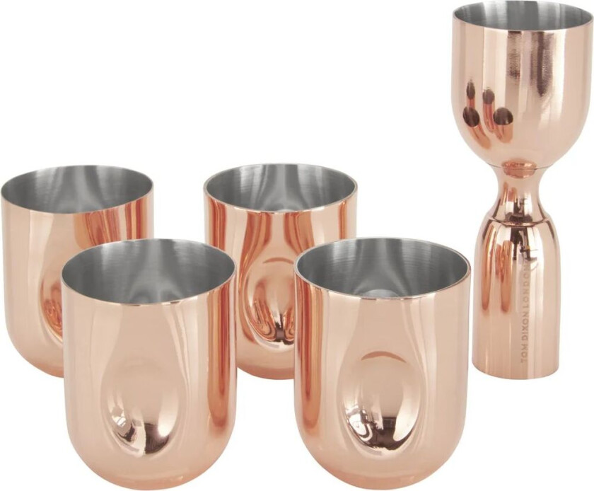 Plum shotglass gavesett 5 deler Copper