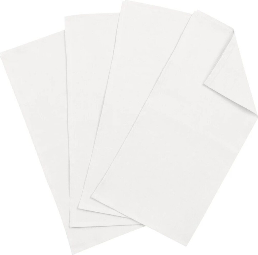 Clean servietter 45 x 45 cm 4-stk. white