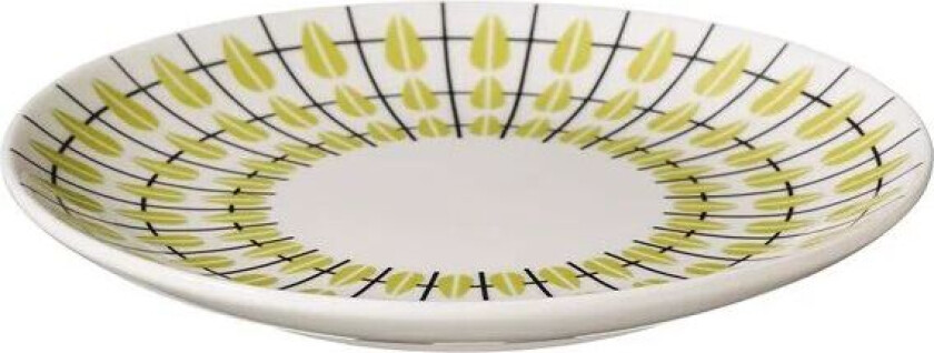 Olivia tallerken white-lime