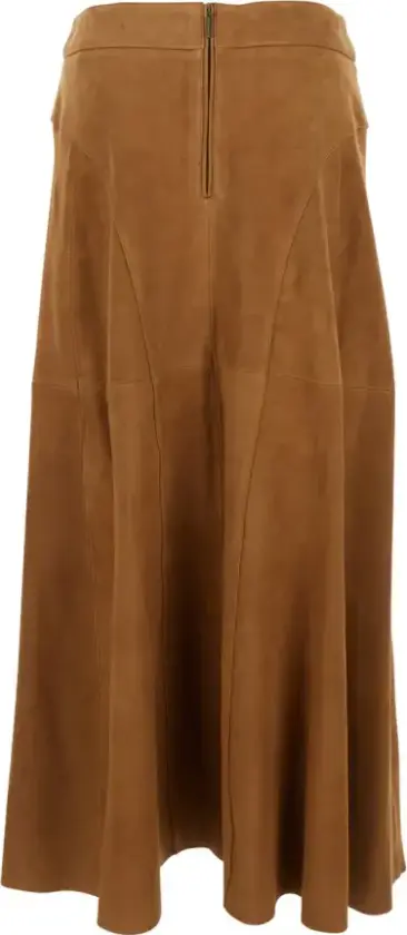 Dame, Skjørt, Brun, S