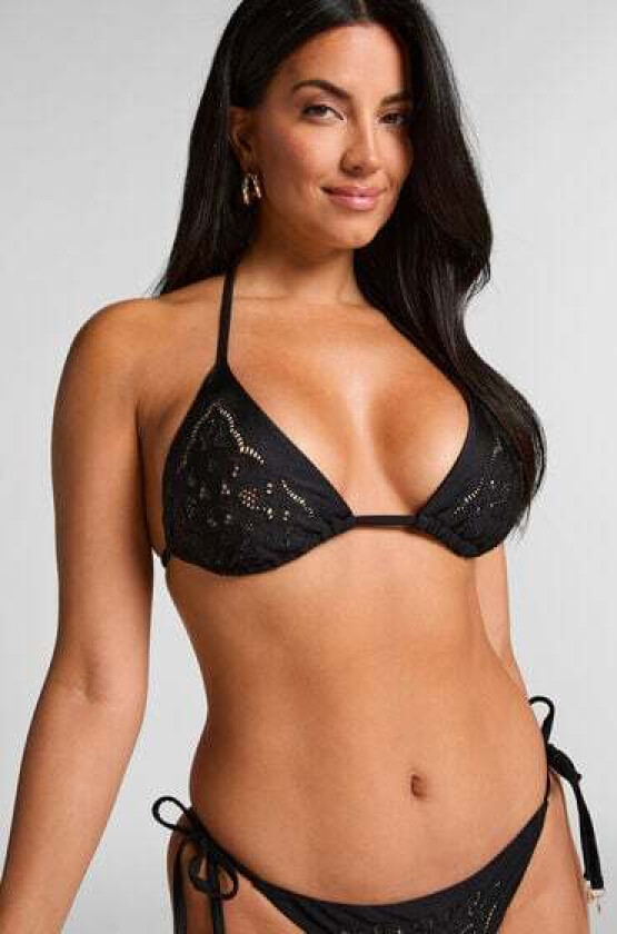 Boho Triangle bikinitopp Svart