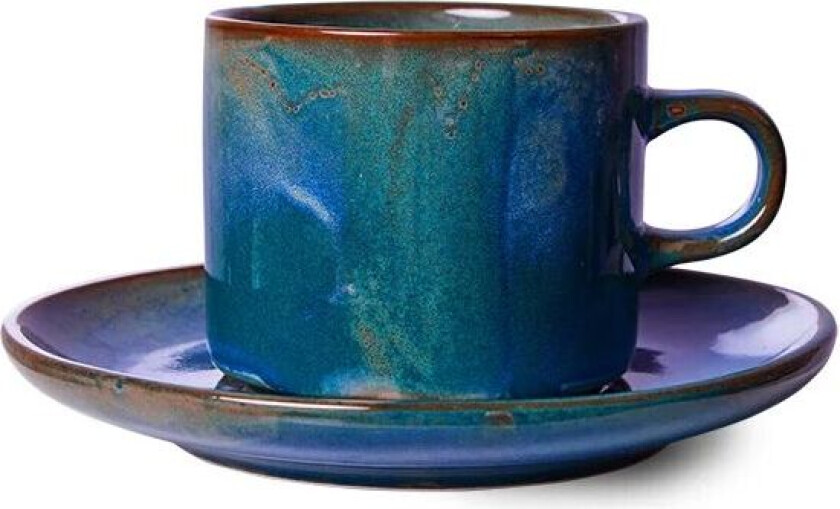 Home Chef kopp med fat 22 cl Rustic blue