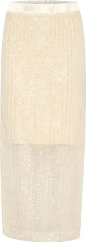 Dame, Skjørt, Beige, XL