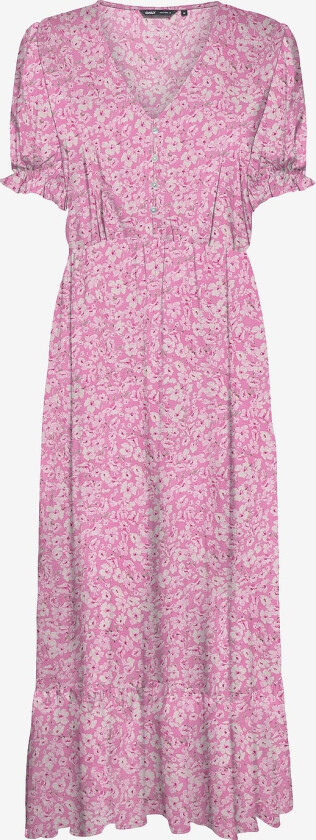 Maxikjole onlChianti S/S Long Dress Wvn - Rosa