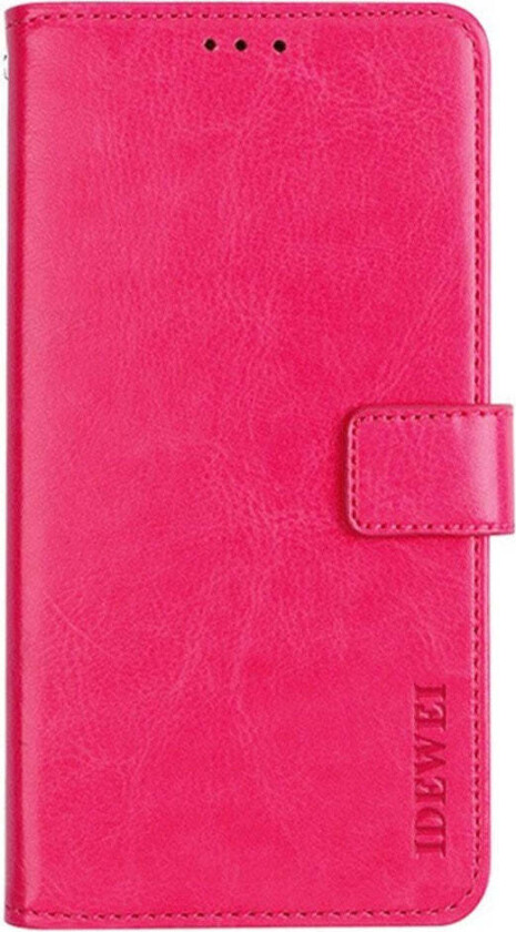 iPhone 16 Pro Max Kunstskinn Flip Deksel m. Lommebok & Stativfunksjon - Rosa