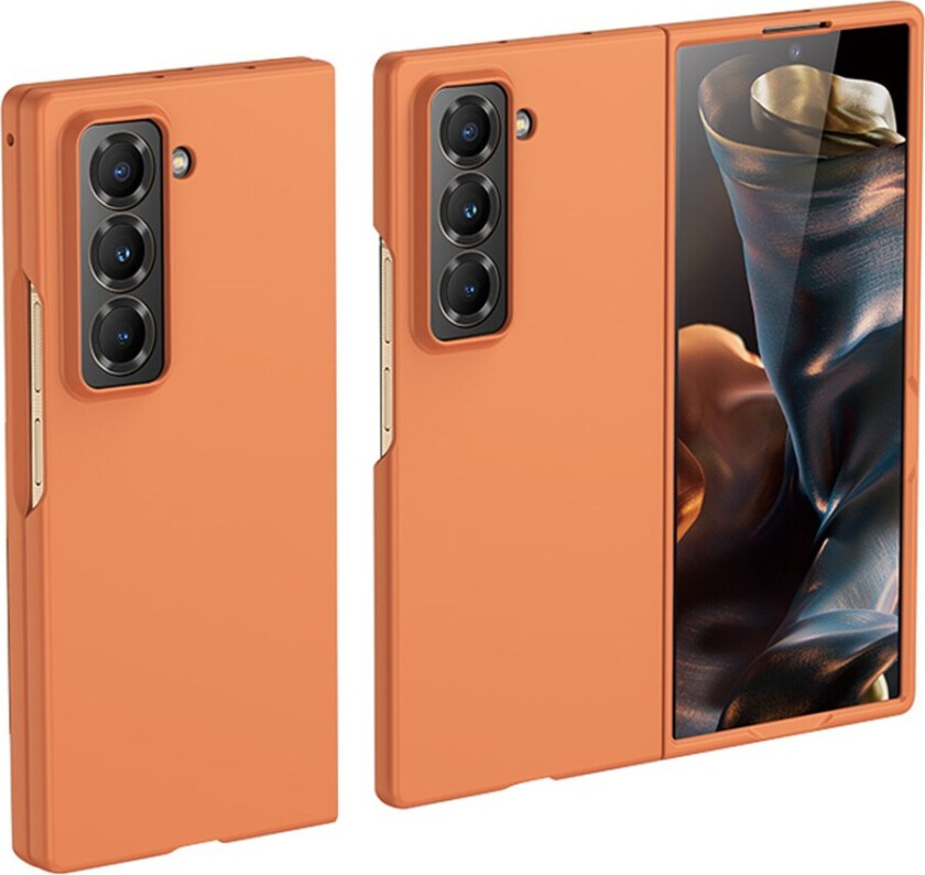 Samsung Galaxy Z Fold Special Hard Plast Deksel - Oransje