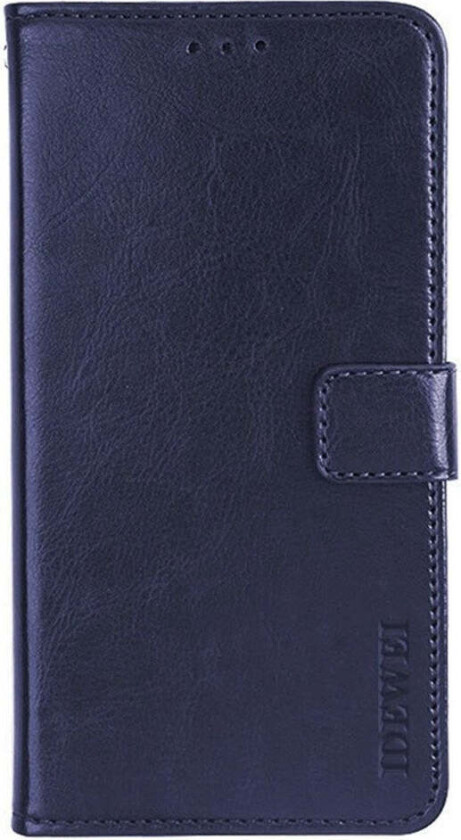 iPhone 16 Pro Max Kunstskinn Flip Deksel m. Lommebok & Stativfunksjon - Blå