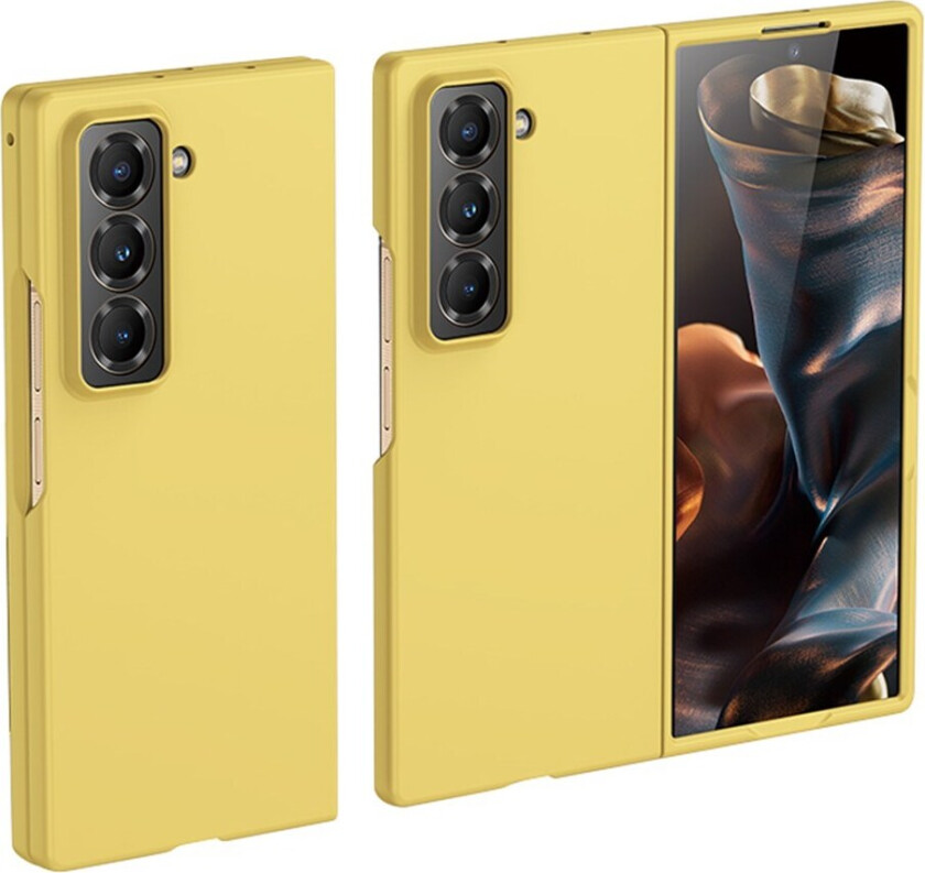 Samsung Galaxy Z Fold Special Hard Plast Deksel - Gul