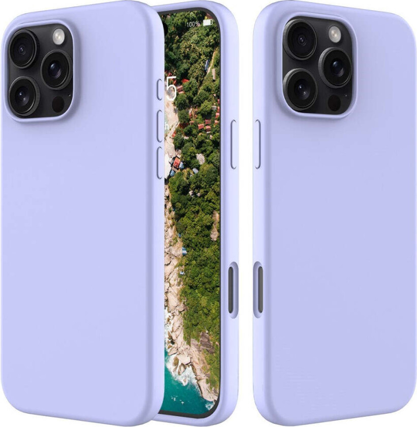 iPhone 16 Pro Max Fôret Silikon Deksel - Lavendel