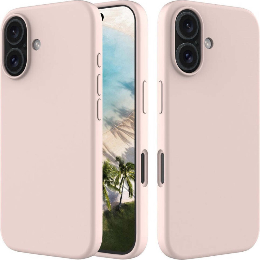 iPhone 16 Plus Fôret Silikon Deksel - Rosa