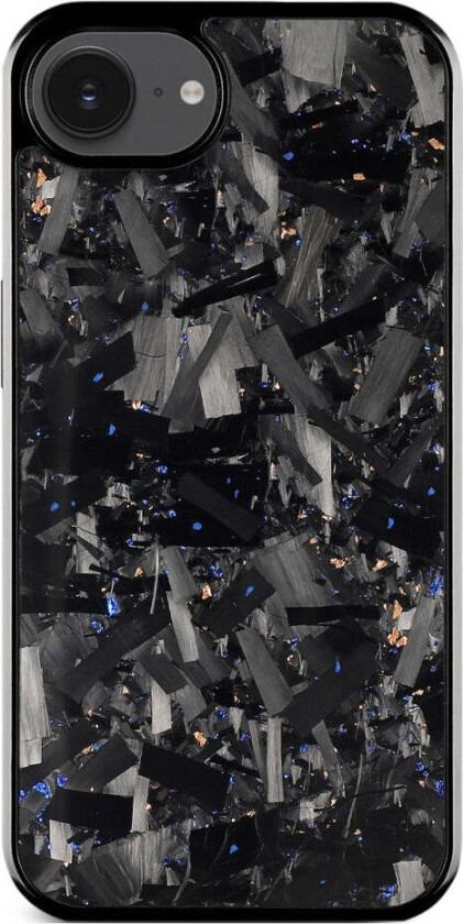 iPhone 16e Aramid Fiber Plast Deksel - Blå / Gull