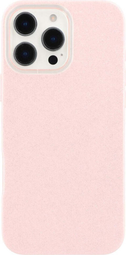 IPhone 16 Pro Fleksibelt Plast Deksel med Glitter - Rosa