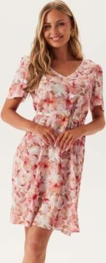 Maya Dress Coral Florals 40