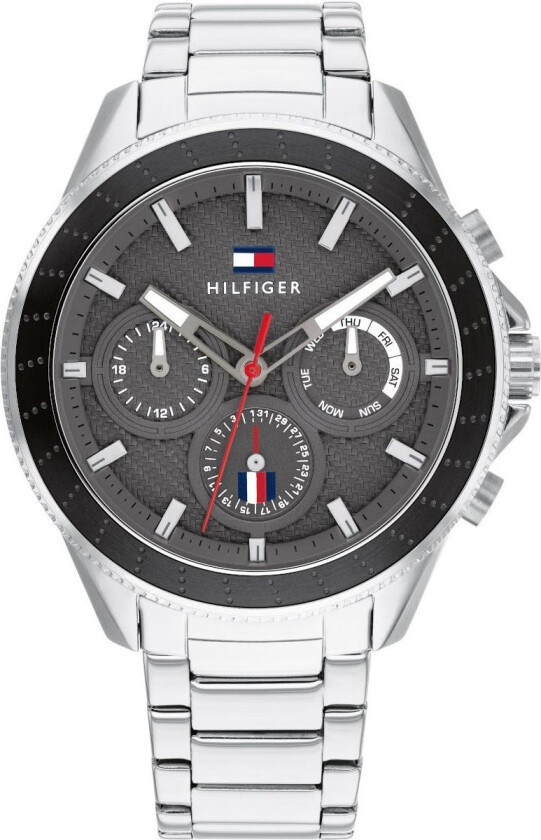 Aiden 1791857 - Kvarts - Sølv - Herreklokker - Rustfritt stål - ledd m/pin - Mineral