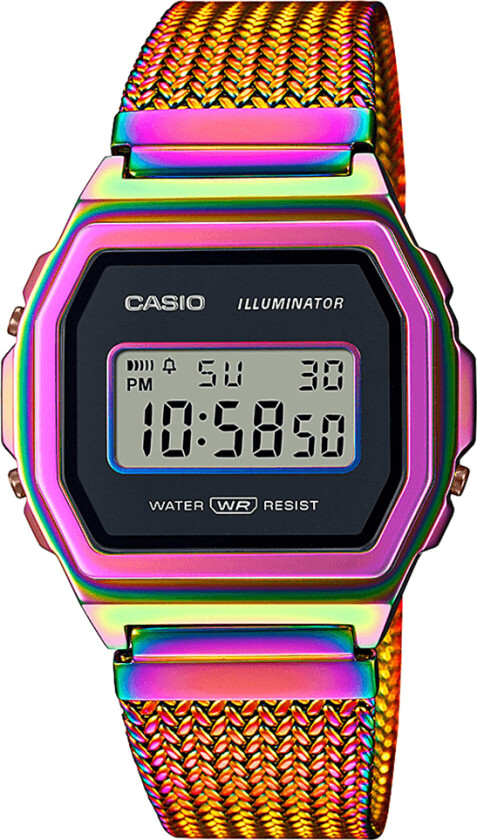 Classic A1000PRW-1ER - Digital - Lilla - Dameklokker - Meshlenke - Mineral
