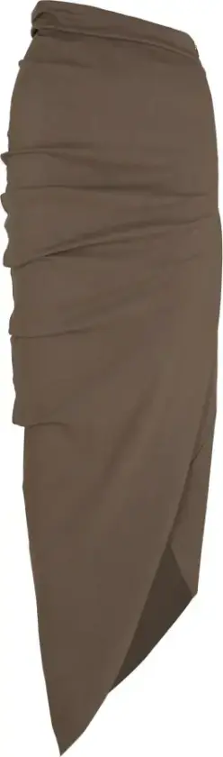 Dame, Skjørt, Brun, XL