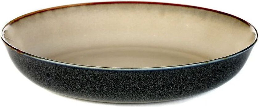 Terres de Rêves asjett 17,5 cm Misty grey-dark blue