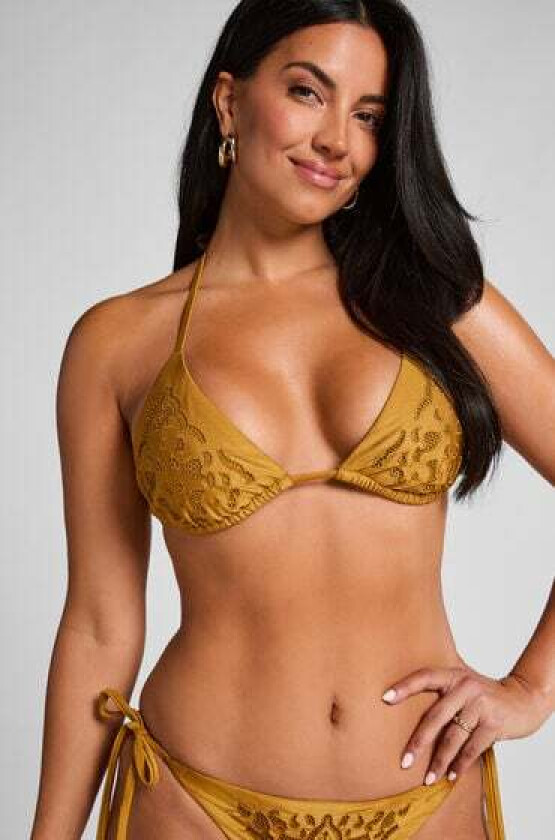 Boho Triangle bikinitopp Gul