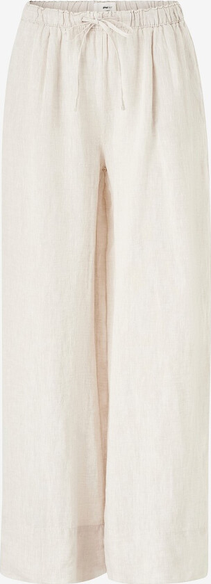 Linbukser Wide Linen Trousers - Beige