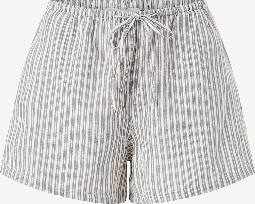 Shorts i lin Relaxed Linen Blend - Grå