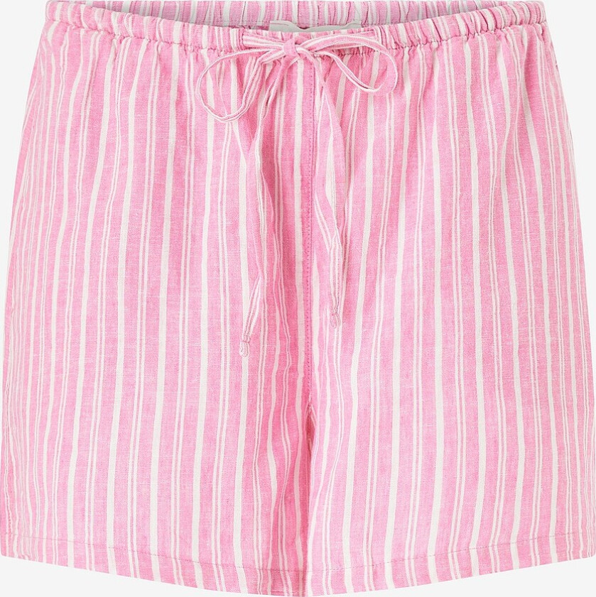 Shorts i lin Relaxed Linen Blend - Rosa
