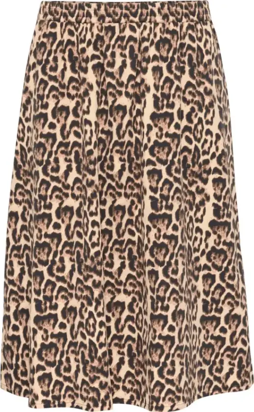 Dame, Skjørt, Brun, 5XL