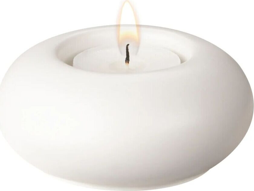 Stone lyslykt Ø 9 cm Hvit