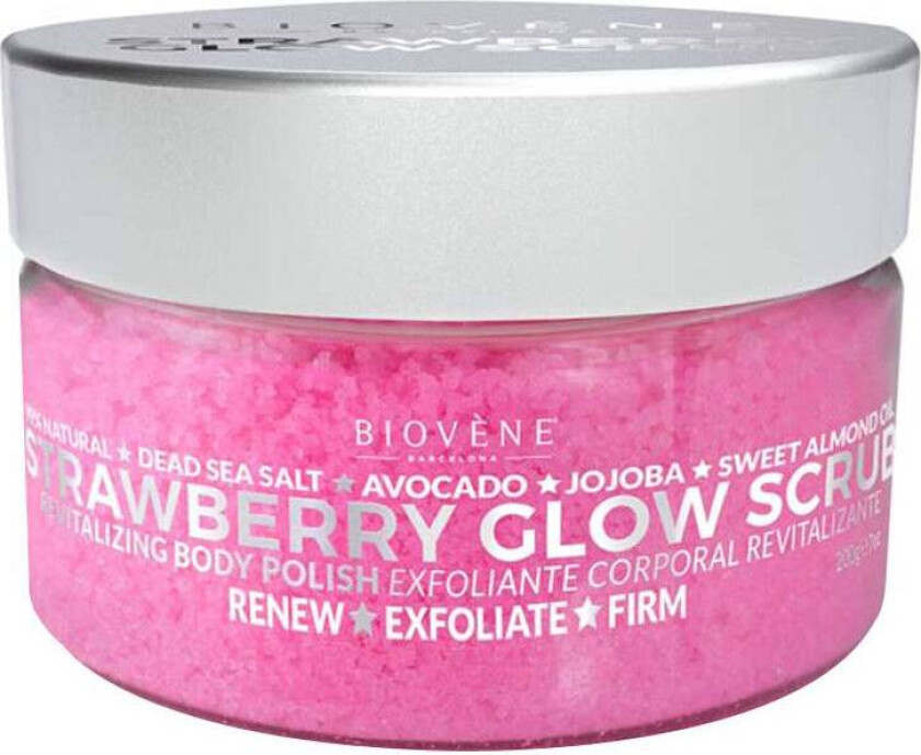 Biovène Strawberry Glow Scrub Revitalizing Body Polish 200g