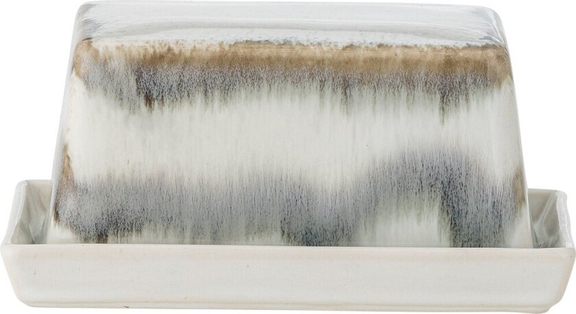 Paula smørboks 11,5x17,5 cm Grey