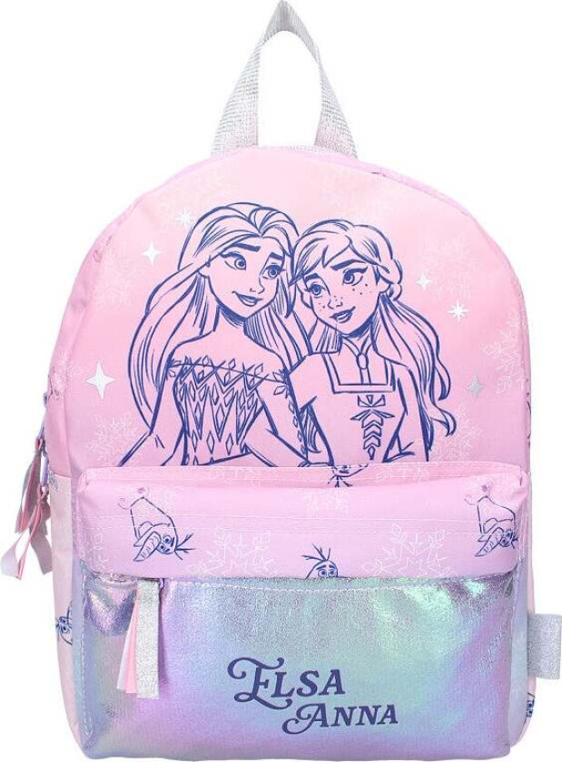 Frozen 2 Ryggsekk Glowing Lights, Rosa - Ryggsekker - Polyester